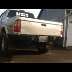 NWTI plate steel rear wrap around weld together bumper kit for 1996-2004 Toyota Tacomas